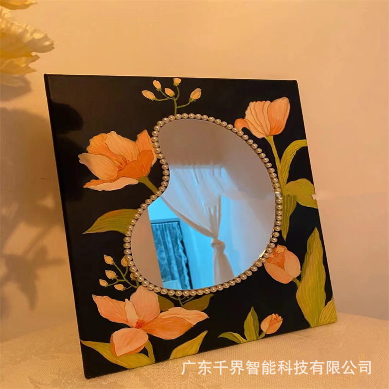 亚克力异形不规则镜子批发学生卧室空间桌面化妆间简约台式化妆镜