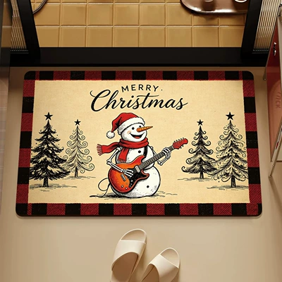 mat for bathroom entrance, Avtomobil döşəmə paspasları - rock-n-roll-snowman-4060cm-upgraded-diatom-mud