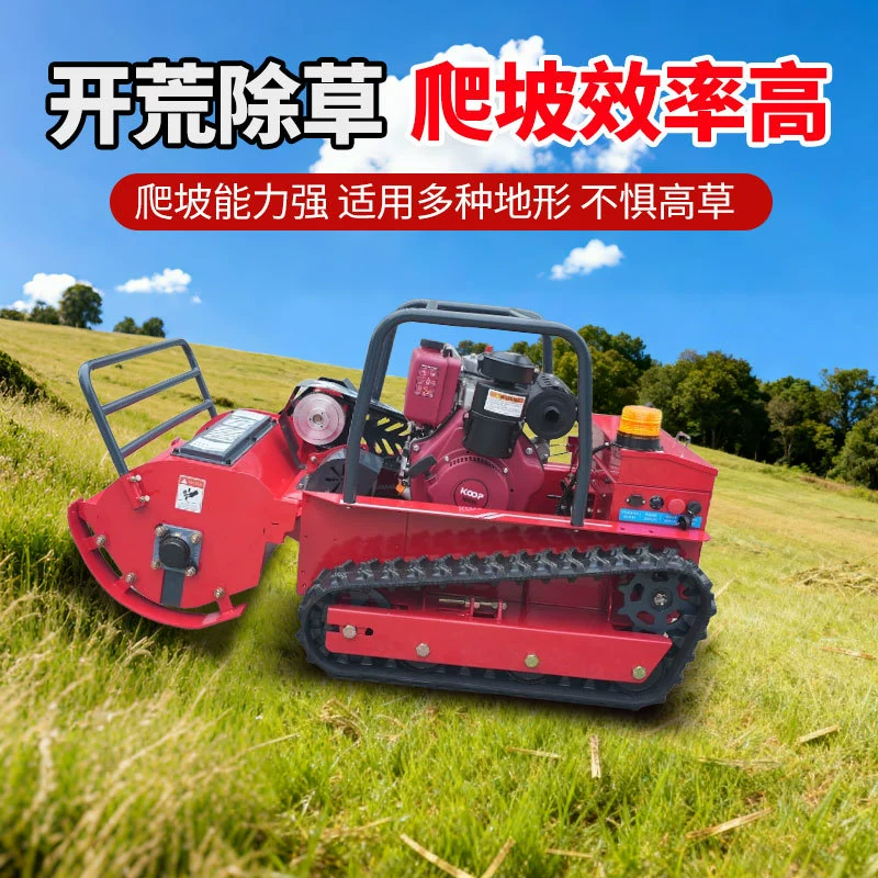 Гусеничный робот-газонокосилка 1000 модели, популярная научная разработка, 192 Euro 5, для стрижки травы, вездеходный робот для стрижки кустарников и травы