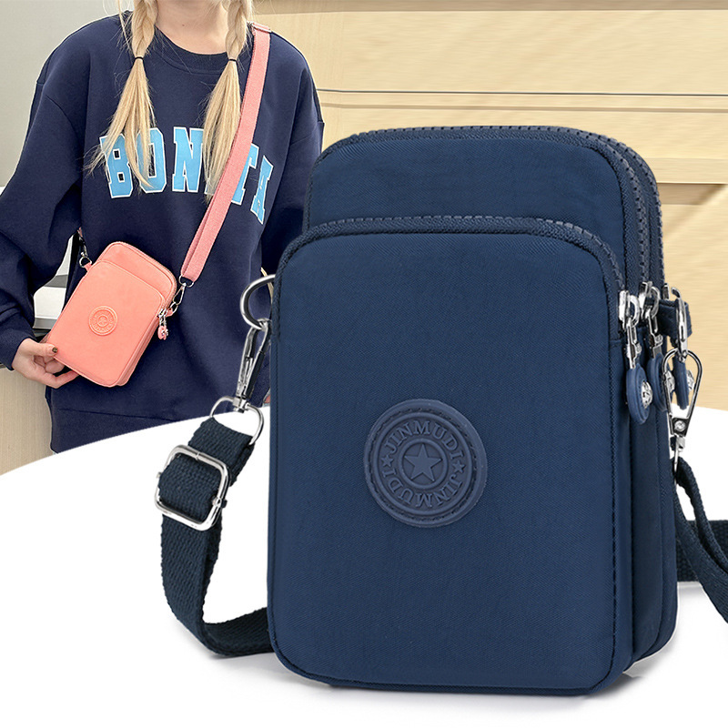 Mobile Phone Bag Women's Mini Small Bag 2025 New Crossbody Bag Small Multi-Layered Oxford Cloth Women's Shoulder Bag