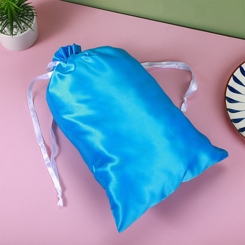 Glossy satin bag, eight satin bags, silk underwear dust-proof drawstrings, imitation silk storage bags wholesale