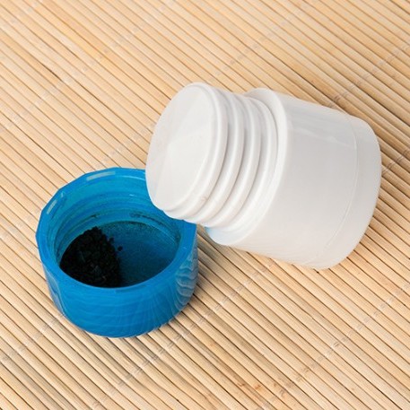 新款圆形迷你磨药器+药盒二合一密封收纳塑料盒