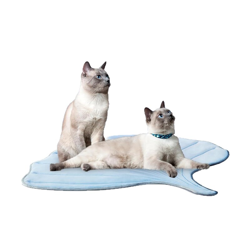 夏の猫の巣快適な猫アイスマット床ペット猫と犬ユニバーサル INS 北欧スタイルイチョウの葉のフロアマット|undefined