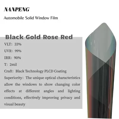 Source Factory Car Solar Film Nano Ceramic Film High Heat Insulation 99% Sun Protection Car Window Glass Film Wholesale (Automotive Film) - kucai-colorful-15215m-33