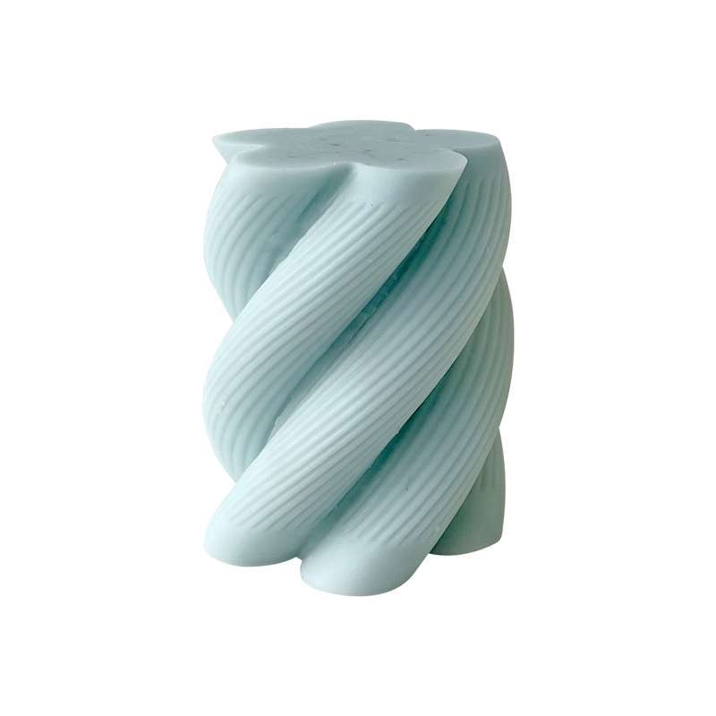 Jiahuimei columna espiral aromaterapia vela molde de silicona DIY jabón hecho a mano fragante piedra yeso decoración molde de silicona