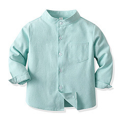 spring solid color shirt for boys