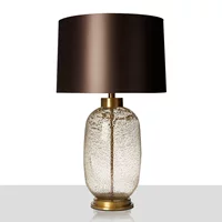 Modern and minimalistic creative blue table lamp for living room, room lantern for bed for hotel