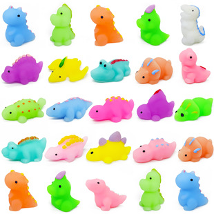 Cross-border soft glue cute animal creative novelty soft glue paint dinosaur pinch music decompression vent dumplings wholesale