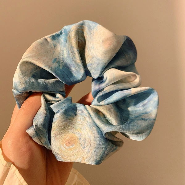 2# tie-dye satin-blue approximately 12cm