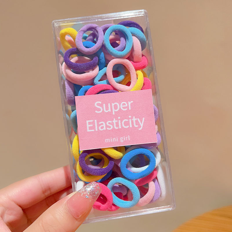 Banda de goma para niños cabeza de corbata femenina chica de alto aspecto no duele el pelo trenza de bebé cabeza cuerda chica Cola de Caballo banda de goma anillo de goma