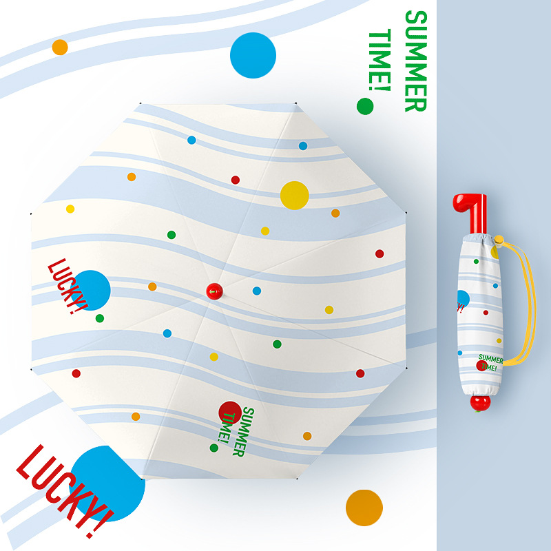 Diseñador de paraguas plegables para estudiantes anti-UV protección solar para mujeres sol y lluvia doble uso paraguas plegables al por mayor
