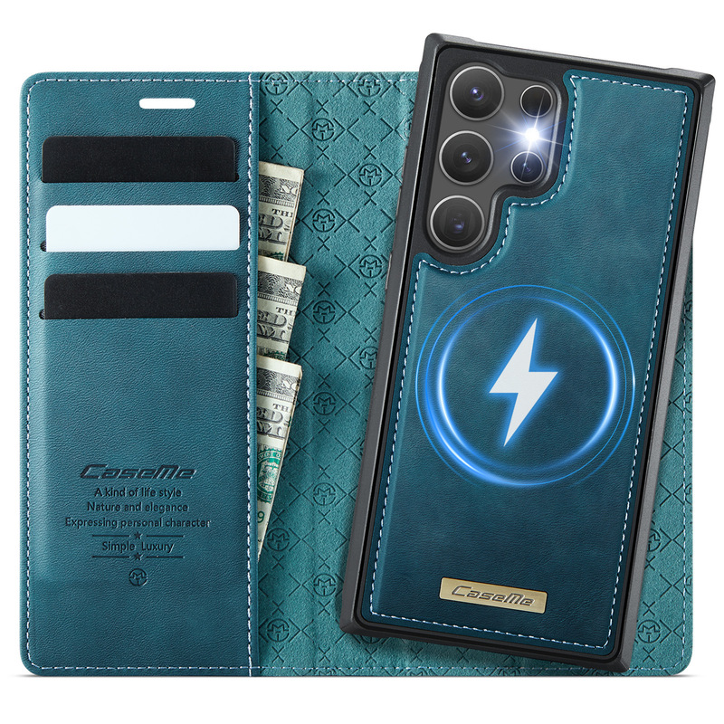 Suitable for Samsung S26Ultra Magnetic Split Mobile Phone Case A57 Flip Card Protective Cover S25Fe Mobile Phone Leather Case
