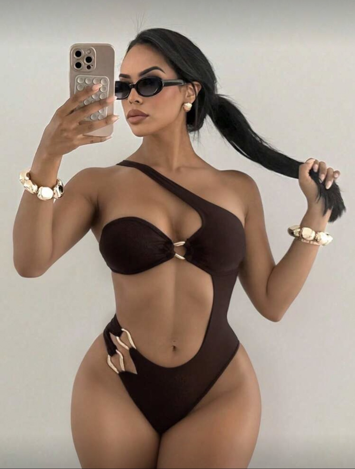 Stock2026 Europa y los Estados Unidos nuevos bikini unidos bikini color sólido sexy trajes de baño transfronterizos trajes de baño
