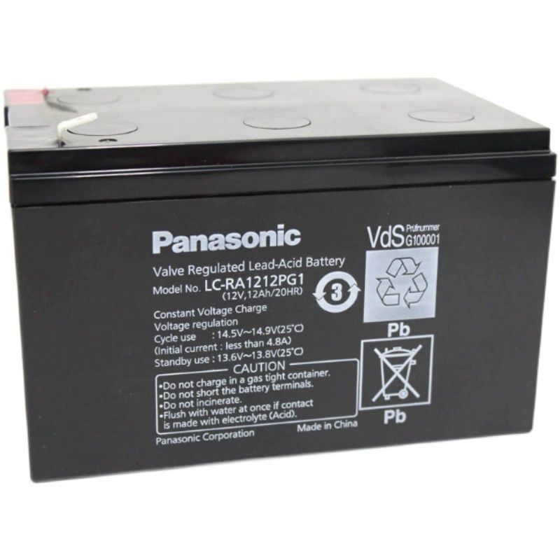 Батарея Panasonic LC-RA127R2T1 12В7АЧ, уплотнительный клапан, свинцово-кислотная, без обслуживания