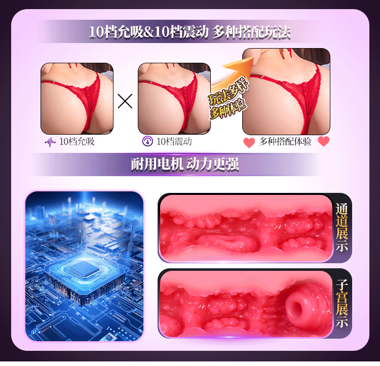 Jiuai Male Masturbation Cup with Inverted Buttocks Design, TPE Body Doll, Smart Control — detail image 8