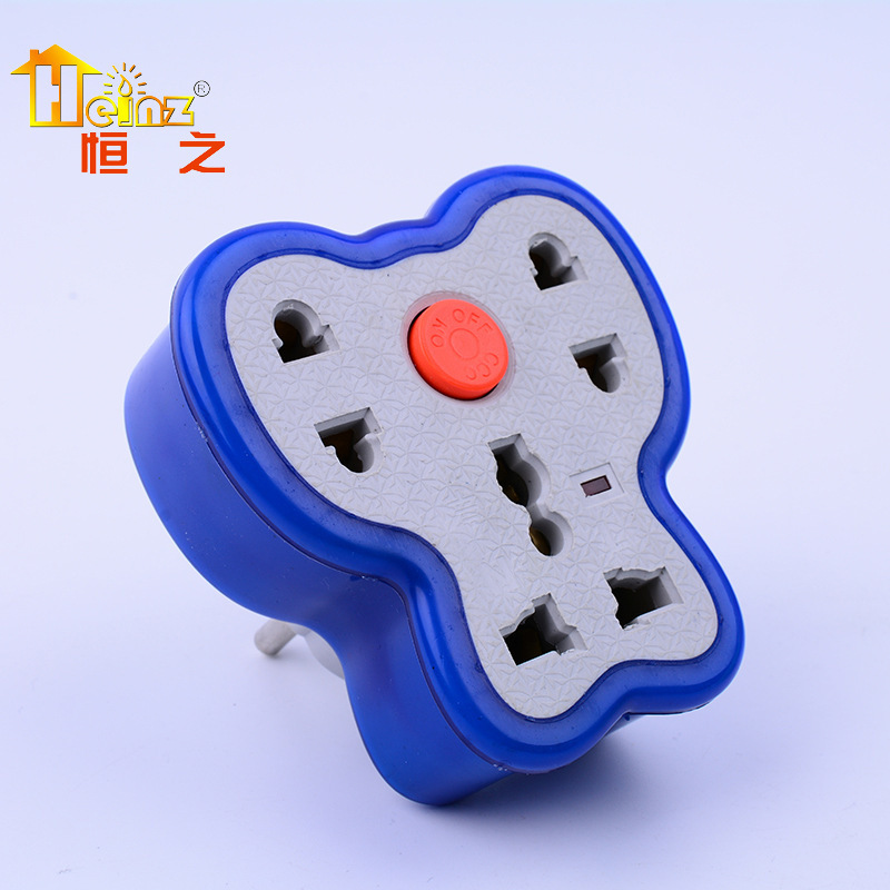 Fabricante al por mayor mariposa portátil un giro tres convertidor de enchufe de conversión británico europeo