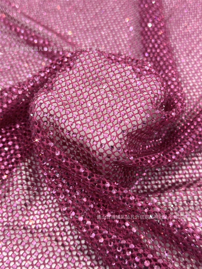 Transfronterizos amazónicos de moda de alta calidad, ropa de mangas largas de diamante de alta densidad, tela de diamante caliente de alta densidad