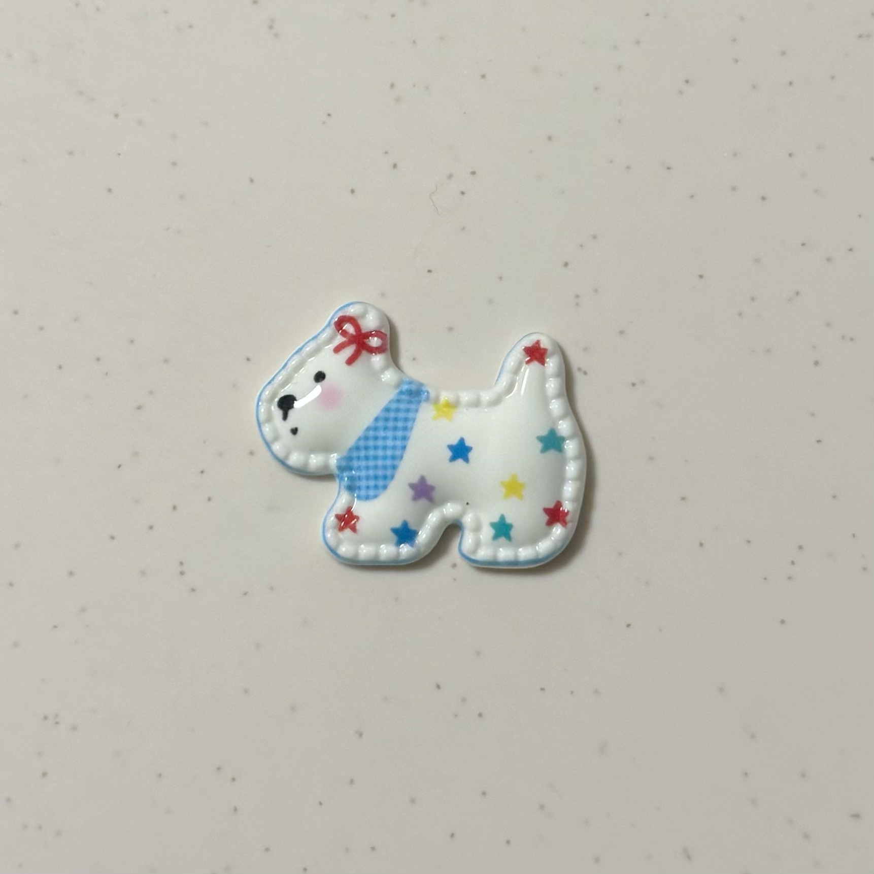 프린트 강아지 [화이트 스타]
