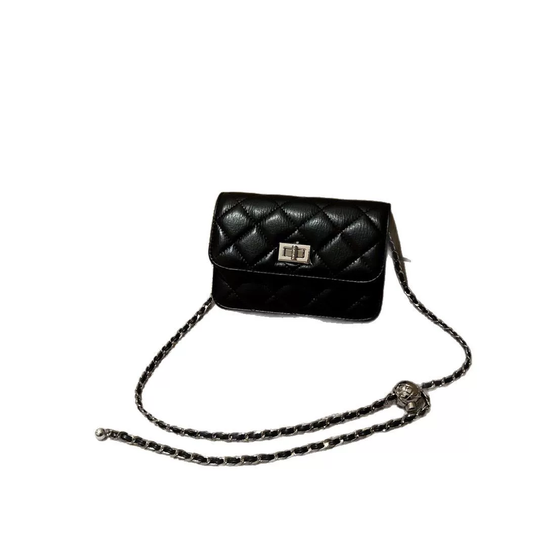 Сумка через плечо, цепь с алмазным узором, одношовная сумка, стиль Chanel