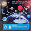 Toy for elementary school students, planetary constructor solar-powered, science and technology, handmade