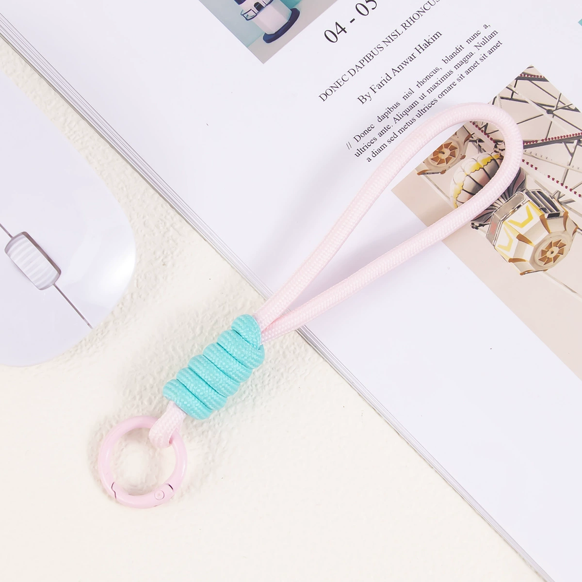 Плетеный креативный мобильный телефон, подвеска handmade для ключей с молнией, рюкзак, аксессуар, аксессуары, DIY
