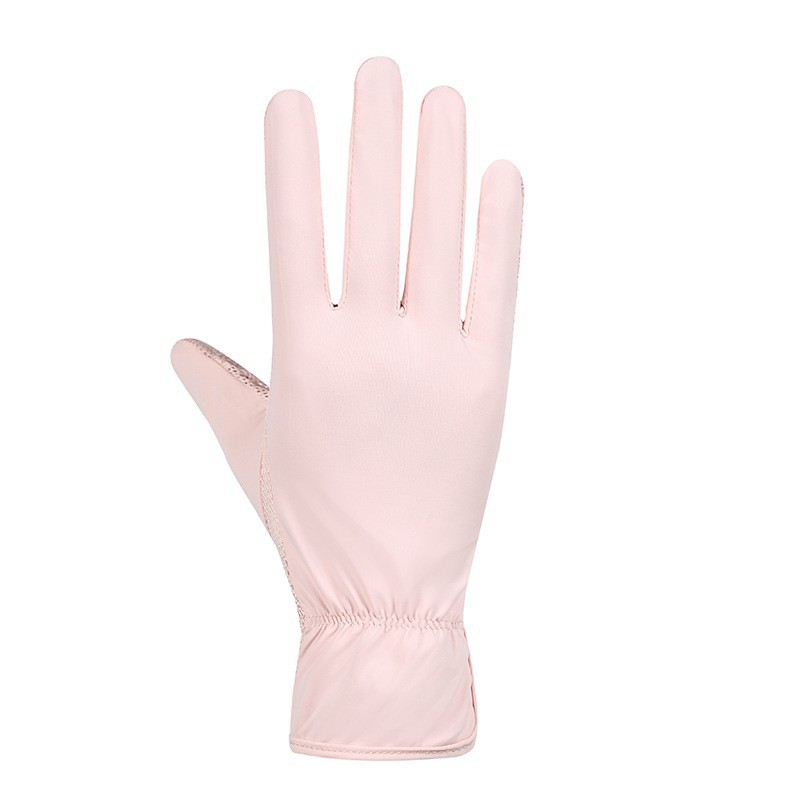 Guantes de protección solar para mujer verano al aire libre conducción deportiva protección solar fresco transpirable fino dedo completo guantes de pantalla táctil