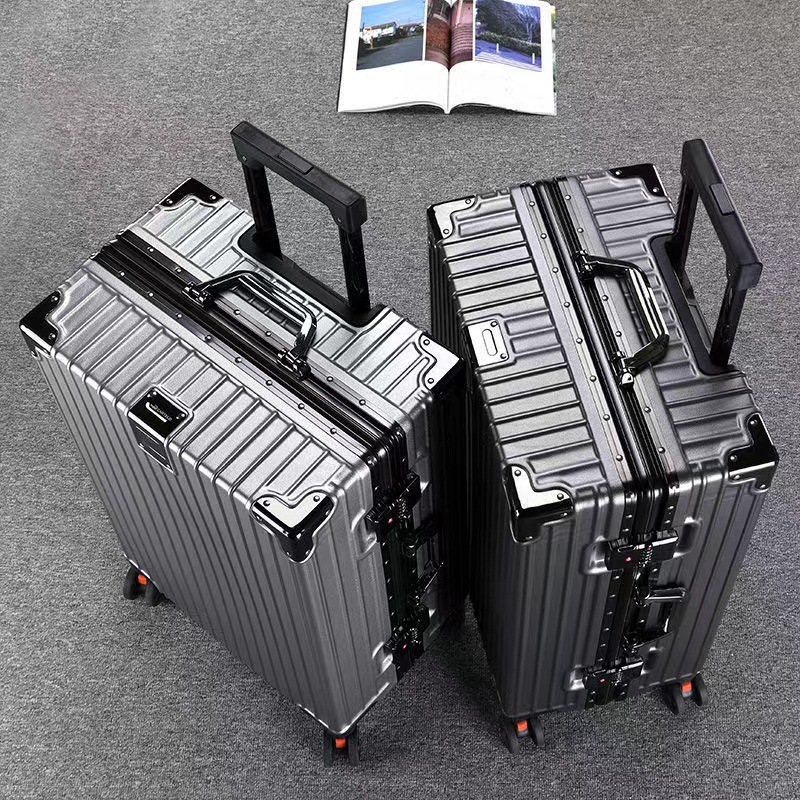 Factory 28 inch universal wheel trolley case unisex suitcase aluminum frame men and women students durable luggage wholesale