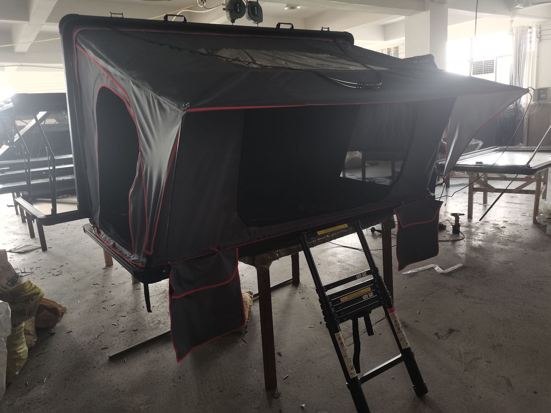 New aluminum alloy hard roof tent side opening free construction quick opening automatic large space car tent waterproof