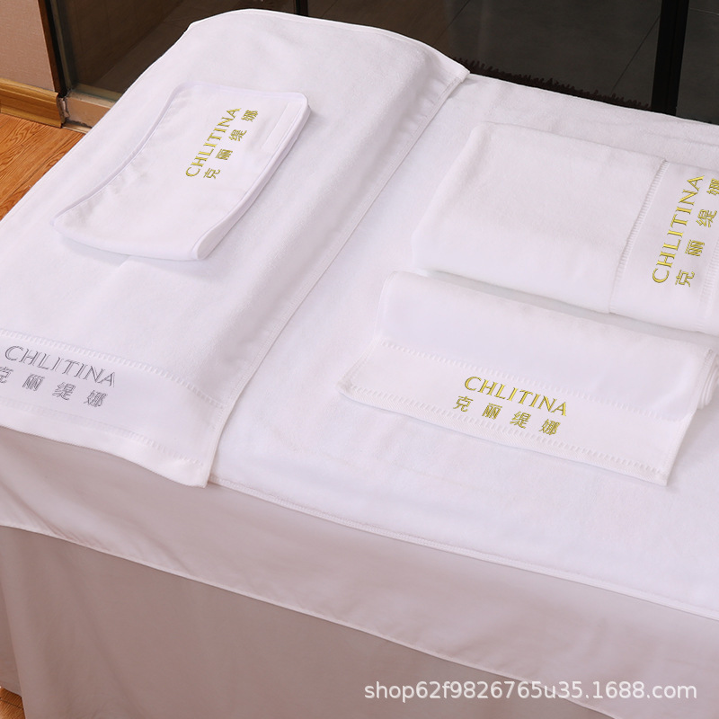 Factory Wholesale Cotton White Absorbent Postpartum Center Spa Beauty Salon Towel Factory Wholesale Cotton White Absorbent Postpartum Center Spa Beauty Salon Towel