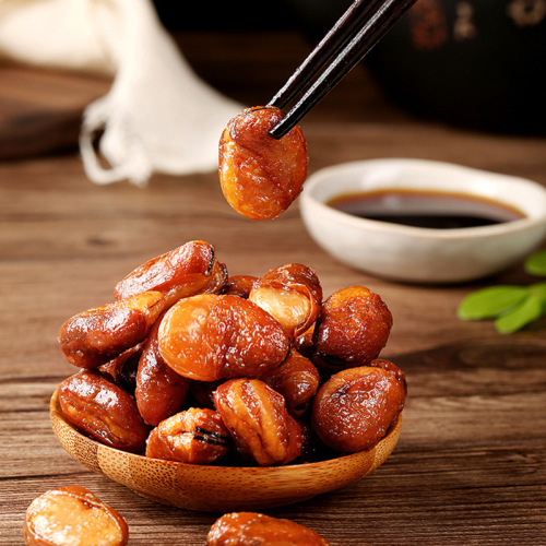 Dropshipping Three Squirrels Orchid Beans 110g snack nuts roasted broad beans beef flavor ready-to-eat beans