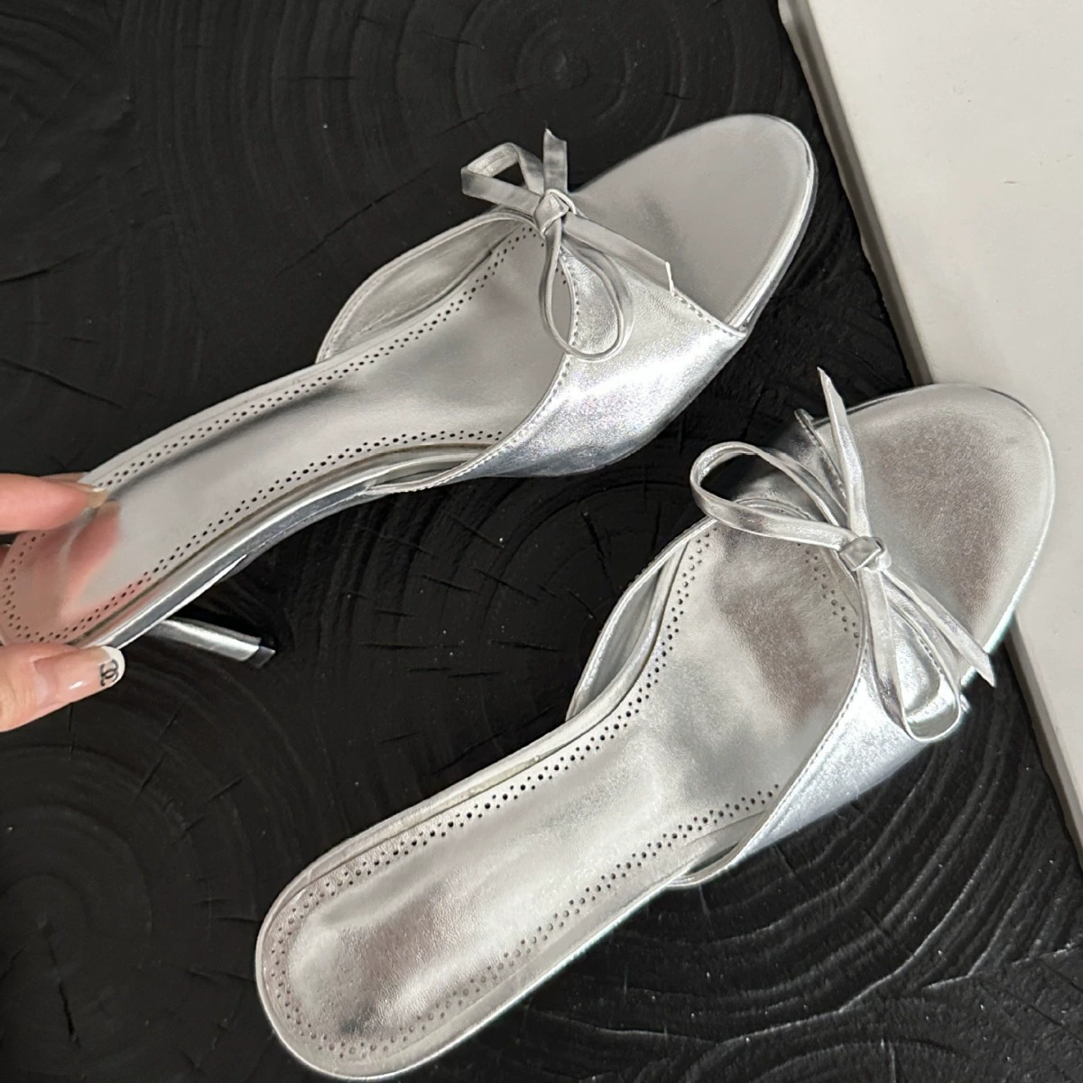 (Cross-border trading), fashionable universal slippers with bow, 2024 years, 40
