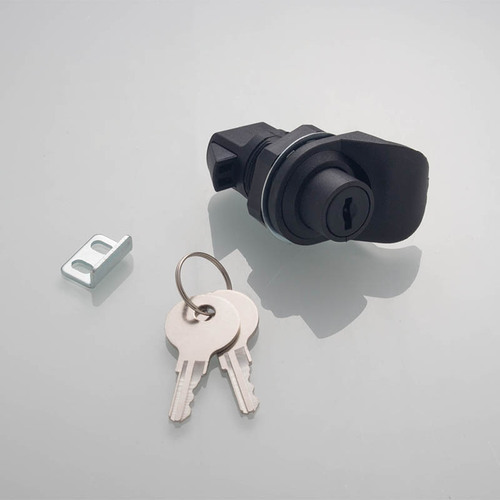 Hengzhu MS750 black tongue lock switch electric cabinet door lock industrial distribution box lock push-type plastic button lock