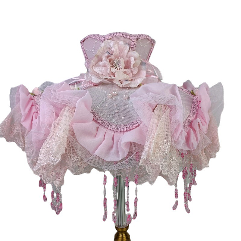 Xianfan accesorios de la lámpara de pie lámpara de mesa de encaje cubierta de la cáscara pantalla antiguo estilo retro princesa Europea estilo pastoral