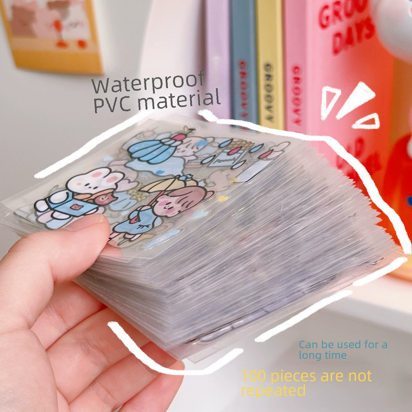 Sticker腾亿优品, набор мультфильмов, наклейки, планировщик