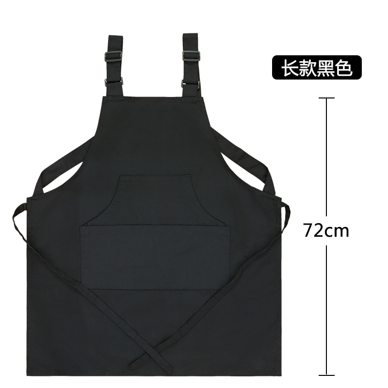 Moda transfronteriza simple delantal de lona barbacoa restaurantes corte de pelo café hotel camarero ropa de trabajo delantal de cocina
