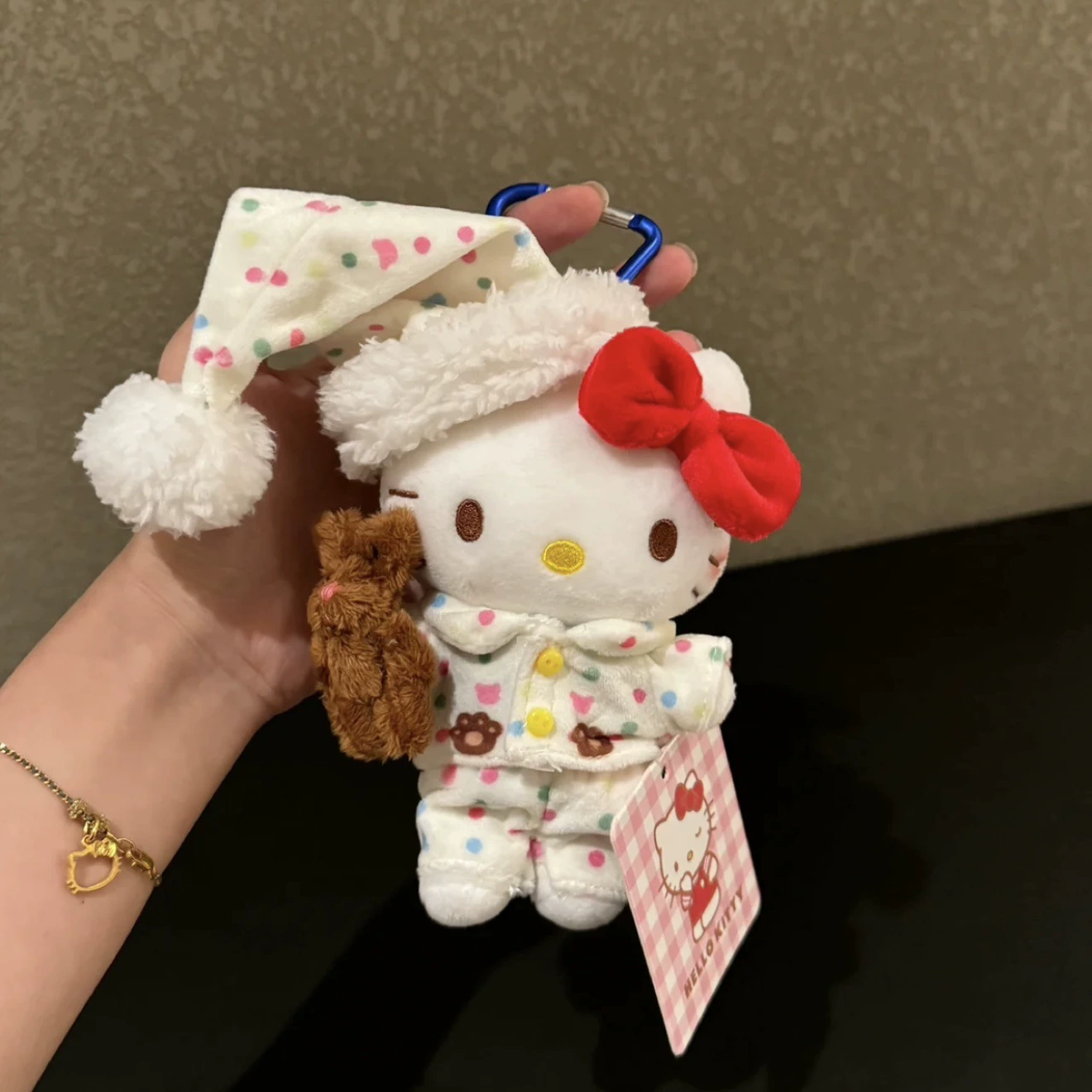 Hello Kitty, sanrio, оригинальная плюшевая подвеска, кукла, брелок, украшение сумки