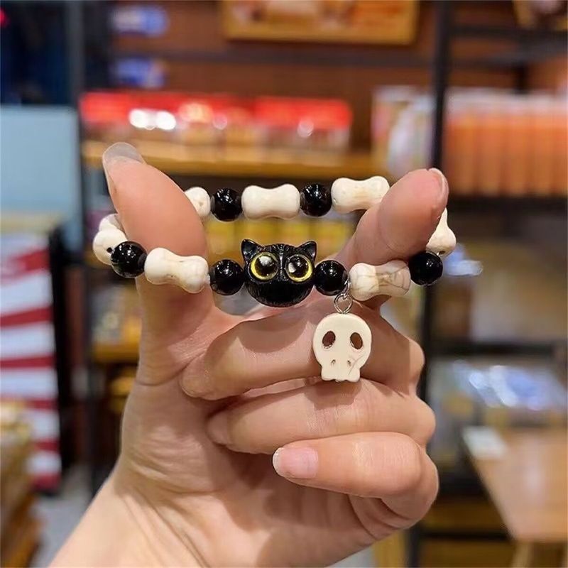羅小黒チーズ呆萌小ニャンブレスレットの女性衆軽豪華な友達の手串カップルプレゼント|undefined