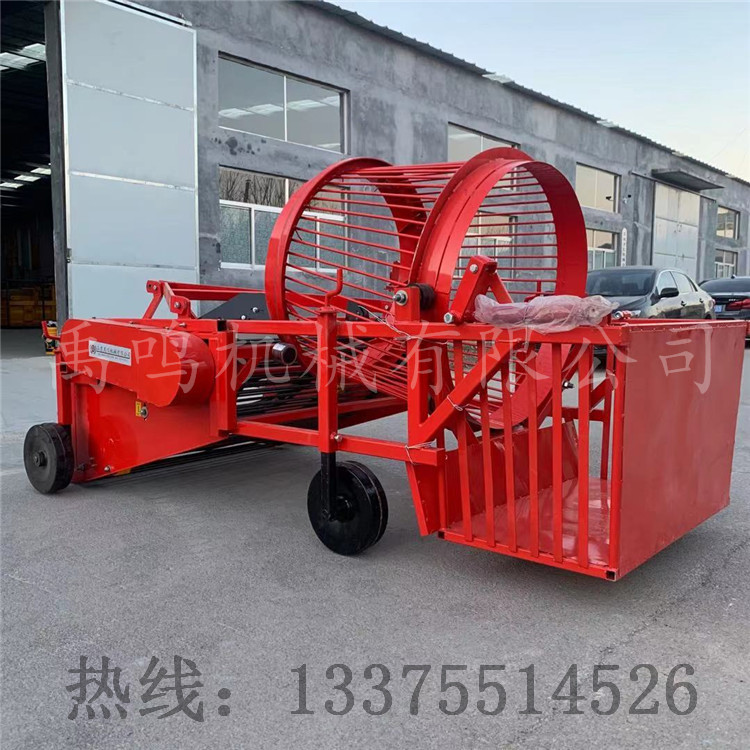 四轮拖拉机带地膜残膜回收机根茎收获玉米根茬收捡农业机械