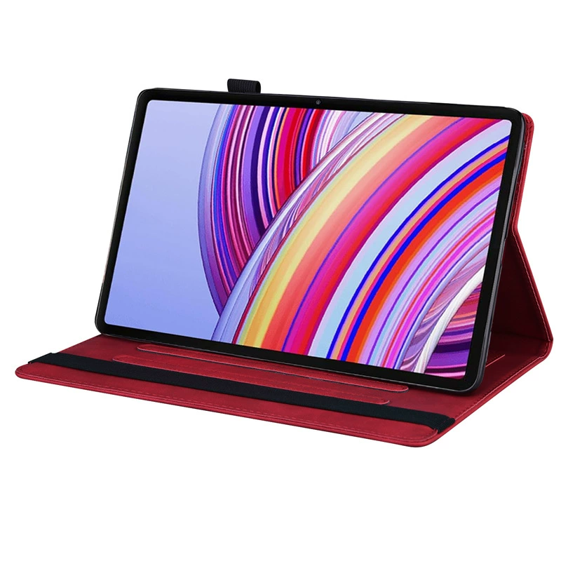 Подходящий кожаный чехол для планшета Redmi Pad 2 Pro 12.1-дюйма 2025 с отделением для карт и подставкой SE