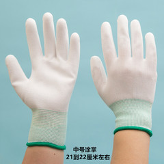 Work gloves, safety gloves, protective gloves, knitting gloves, yarn gloves, coated finger PU, coated palm, coated gloves