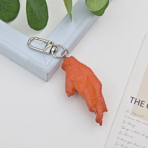 Simulated Food Chicken Feet Toy Decorations Charms Educational Personalized Fun School Bags Car Keys Accessories Wholesale