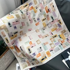 春夏新款欧美高级感小香风丝巾抹胸两用背心夏季外搭方巾披肩丝巾