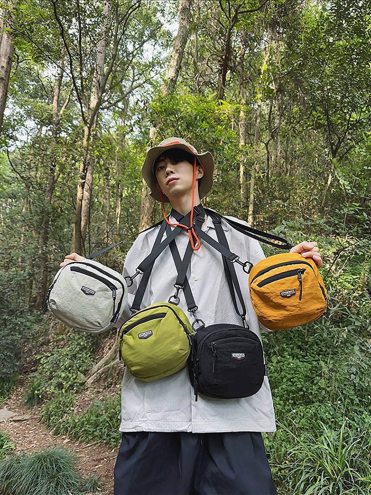 Cross-Border Couple Style Outdoor Lightweight Crossbody Bag Summer New Candy Color Trendy Cool Casual Waterproof Sports Shoulder Bag