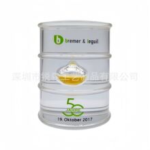 树脂内嵌油泡广告标本摆件水晶胶油桶形油滴纸镇油滴纪念工艺礼品