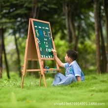 小額訂制兒童畫板家用支架式幼兒畫畫寫字小黑板寶寶無塵磁性畫架