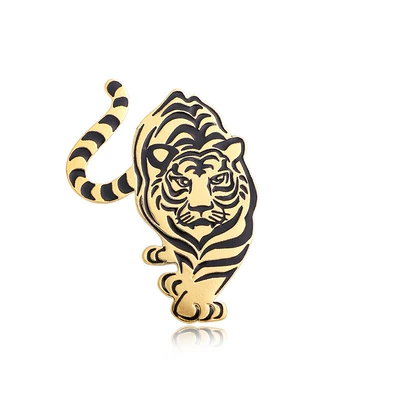 Enamel Fierce Tiger Badge, Versatile | Yaxa sancaqları