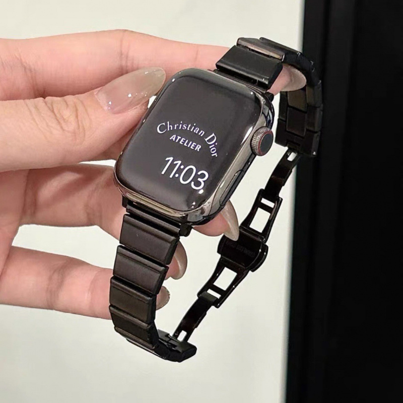For Apple Watch S9 Strap iwatch10 Representative Strap Women's Metal Applewatch Strap Advanced Sense