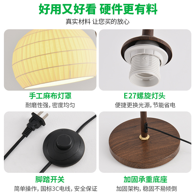 Lámpara de piso retro francesa Nanyang sofá sala de estar decoración medieval atmósfera de luz de pesca americana luz de lectura L138 image 4