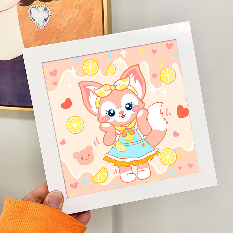 Nuevo dibujo de diamante infantil de labu diy pegatinas de diamante con marcos de fotos hechas a mano diy puzzle pegatinas de mampostería image 109