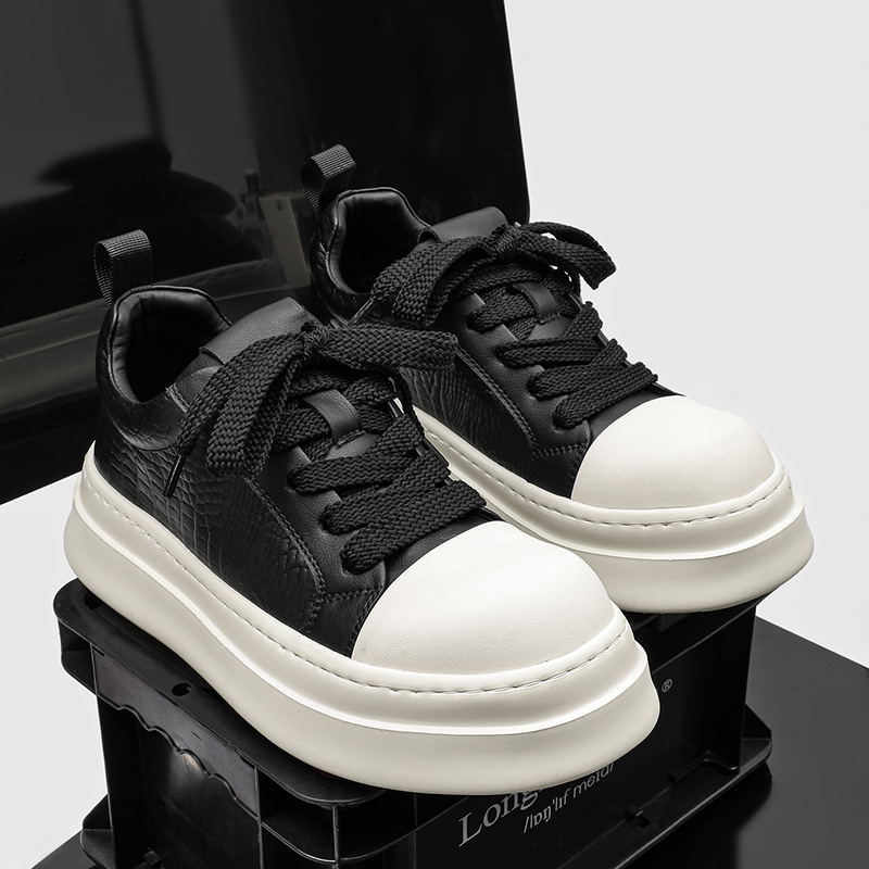 Herren Skaterschuhe Mit Dicker Sohle Und Komfort Passform_voghion.com